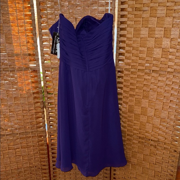 Chic Strapless Purple Dress - Picture 3 of 3